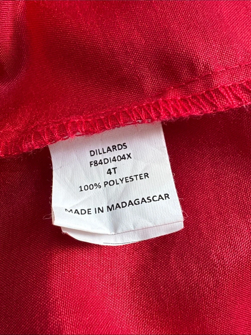 Edgehill Collection girls holiday red dress size 4t